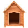 Dog House Brown and Green Solid Pine and Fir Wood Medium