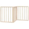 Dog Gate Foldable 3 Panels 59.1 " Poplar Wood