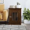 Dog Crate Furniture Brown Oak Engineered wood, Steel Medium