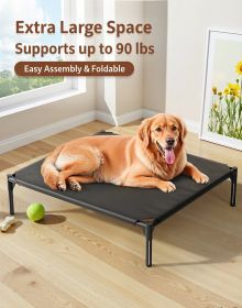 Pet Bed, No Assembly Required, Foldable, Portable, Waterproof & Moisture-Proof, Breathable & Antibacterial, All-Season Sleeping Mat for Cats and Dogs (Color: Oxford cloth S)